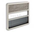 Rám s moskytiérou a sluneční clonou pro okna S7P (pro okno s výřezem 560x465 mm)