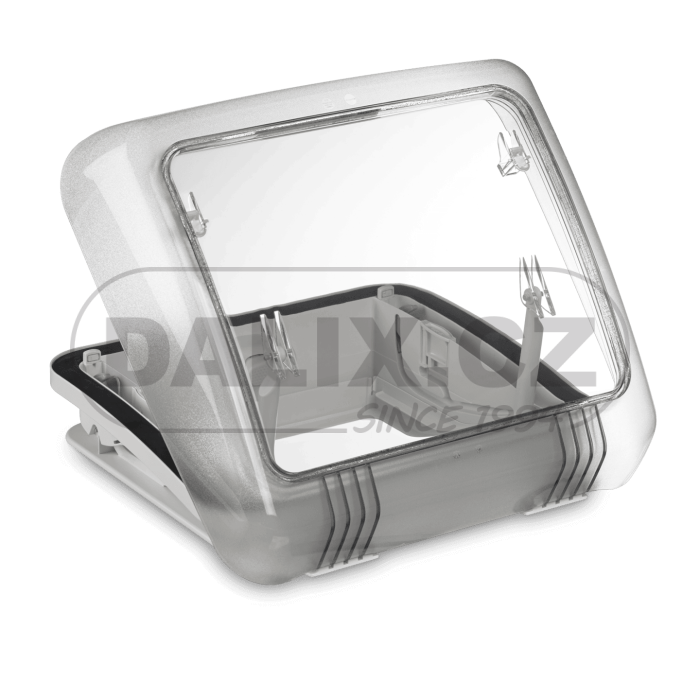 Střešní okno Dometic Micro Heki s nucenou ventilací, moskytiérou, sluneční clonou pro tloušťku střechy 25-42 mm