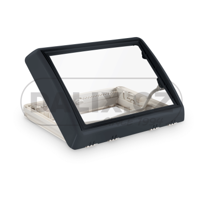 Střešní okno Dometic Midi Heki FL bez nucené ventilace a madlem, pro tloušťku střechy 30-34 mm, tmavě šedé