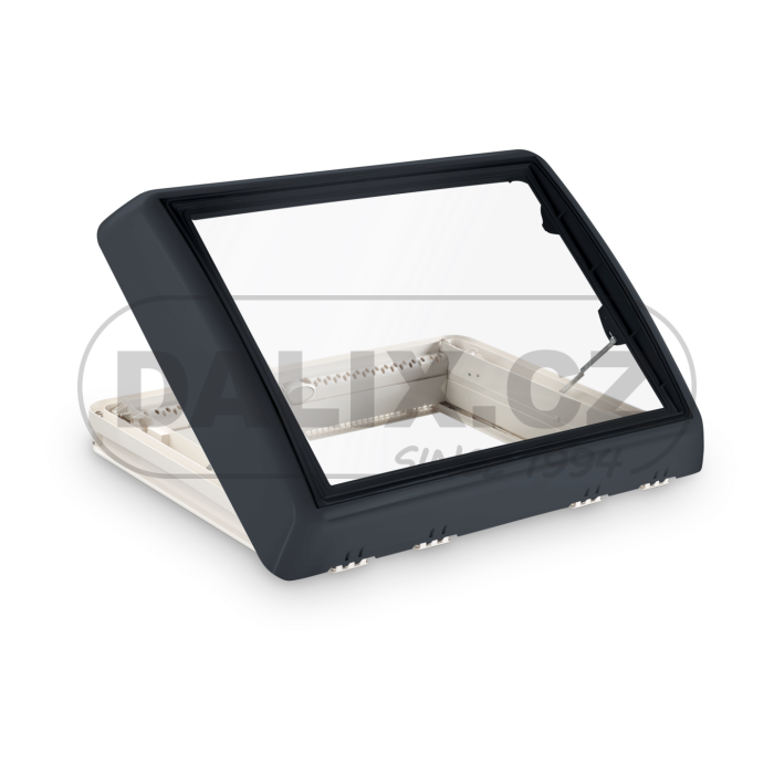 Střešní okno Dometic Midi Heki FL bez nucené ventilace a klikou, pro tloušťku střechy 30-34 mm, tmavě šedá