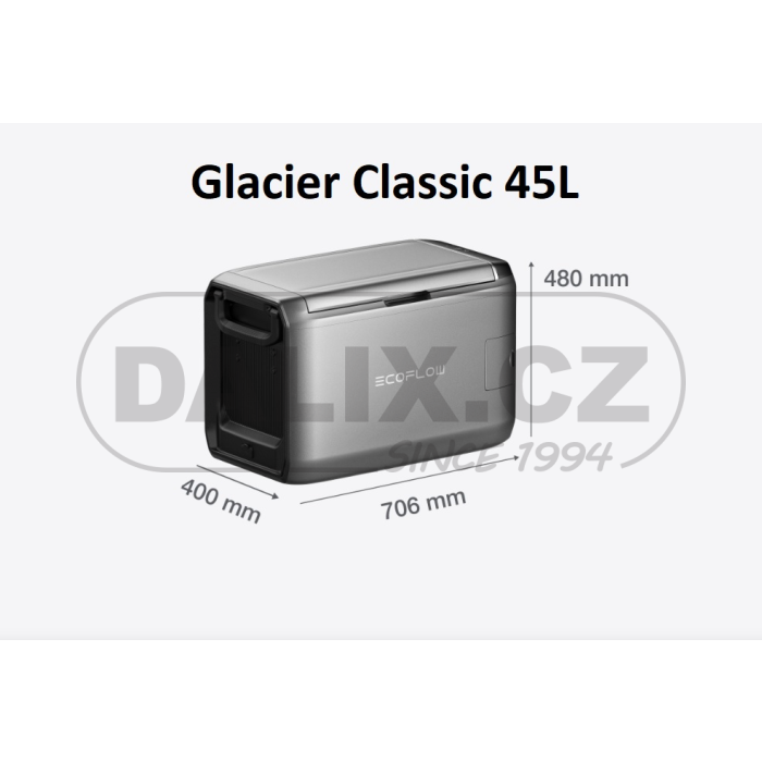 Kompresorová autochladnička / automraznička EcoFlow Glacier Classic, 45 litrů
