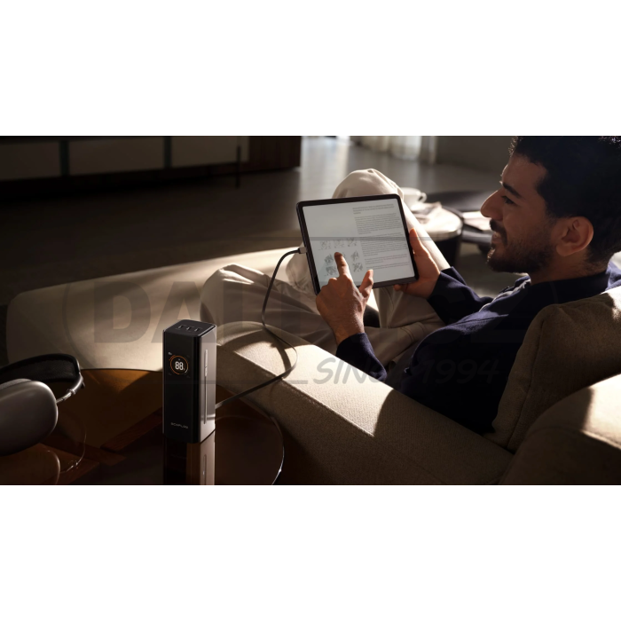 EcoFlow RAPID Pro power banka (20000mAh, 230W, integrovaný 100W kabel) - stříbrná