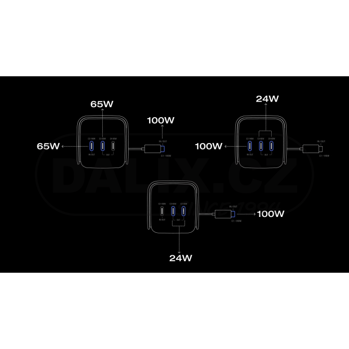 EcoFlow RAPID Pro power banka (20000mAh, 230W, integrovaný 100W kabel) - stříbrná