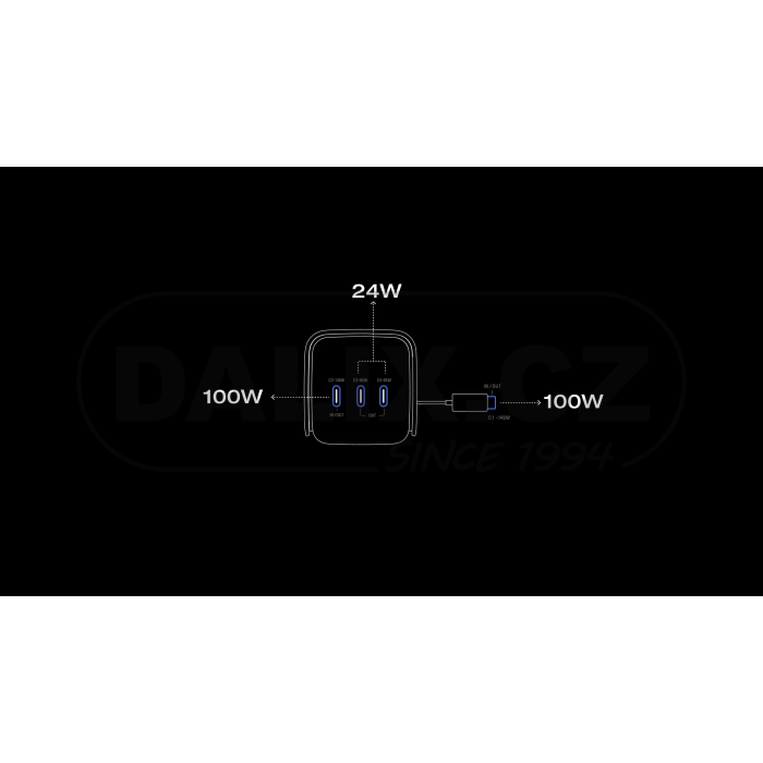 EcoFlow RAPID Pro power banka (20000mAh, 230W, integrovaný 100W kabel) - stříbrná
