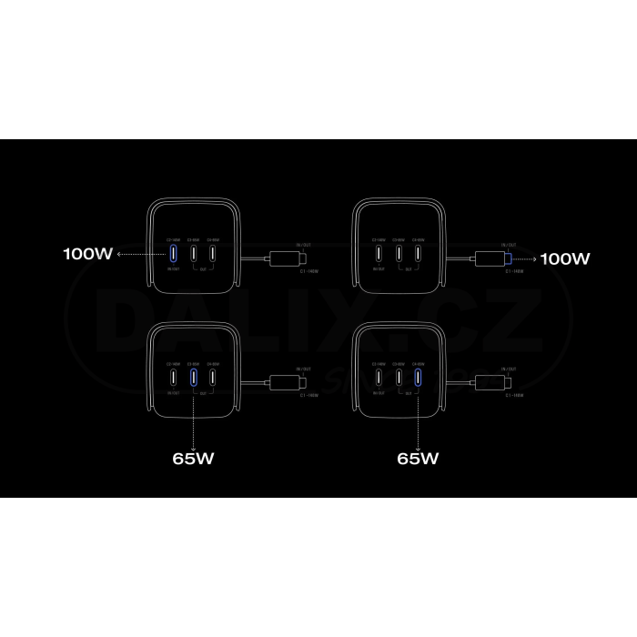 EcoFlow RAPID Pro power banka (20000mAh, 230W, integrovaný 100W kabel) - stříbrná