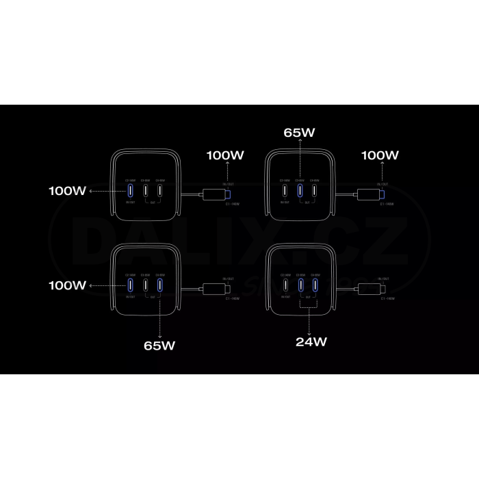 EcoFlow RAPID Pro power banka (27 650mAh, 300W, integrovaný 140W kabel) - stříbrná