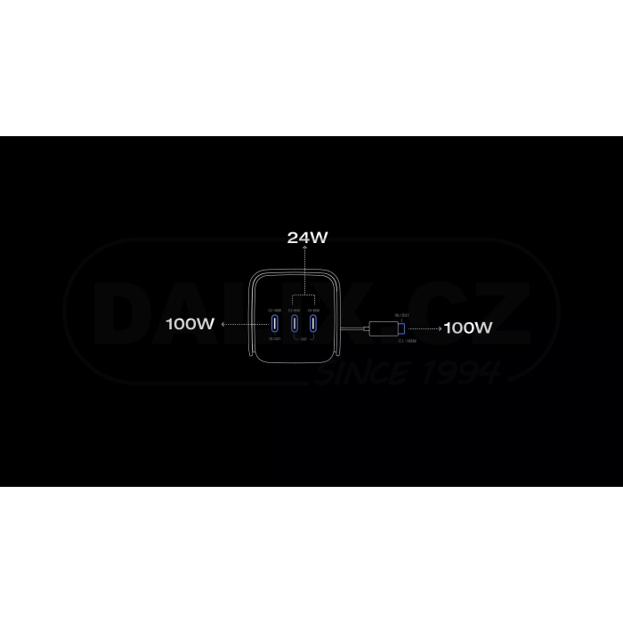 EcoFlow RAPID Pro power banka (27 650mAh, 300W, integrovaný 140W kabel) - stříbrná
