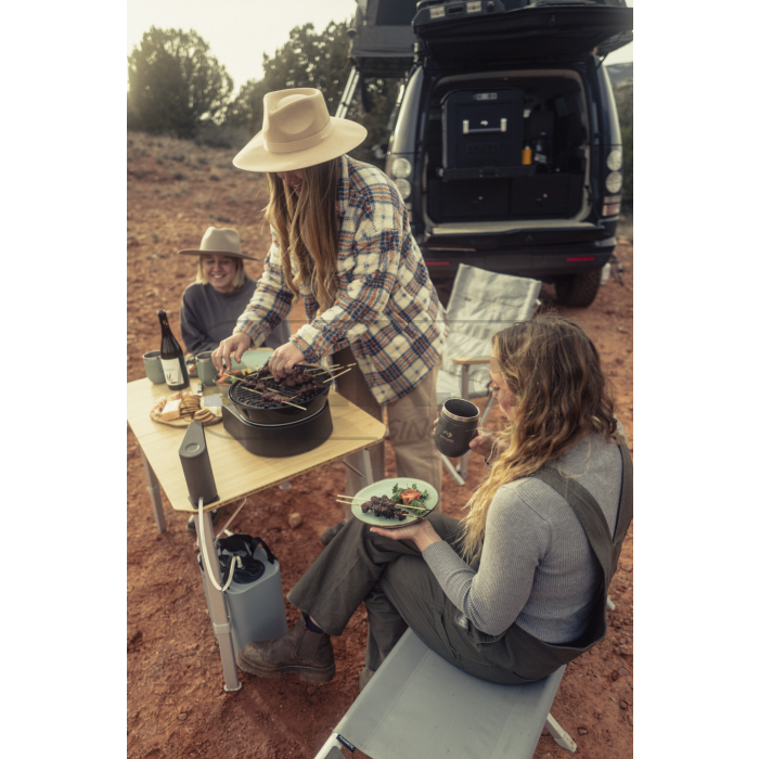 Skládací kempingová lavička Dometic GO, barevná varianta SILT