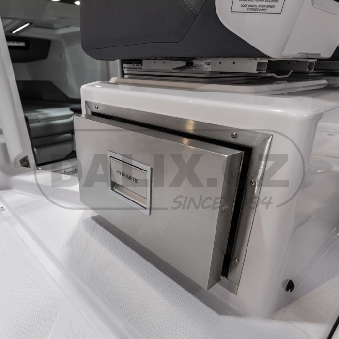 Vestavná výsuvná kompresorová autochladnička / autolednice Dometic CoolMatic CD 20S, 12/24V, nerez