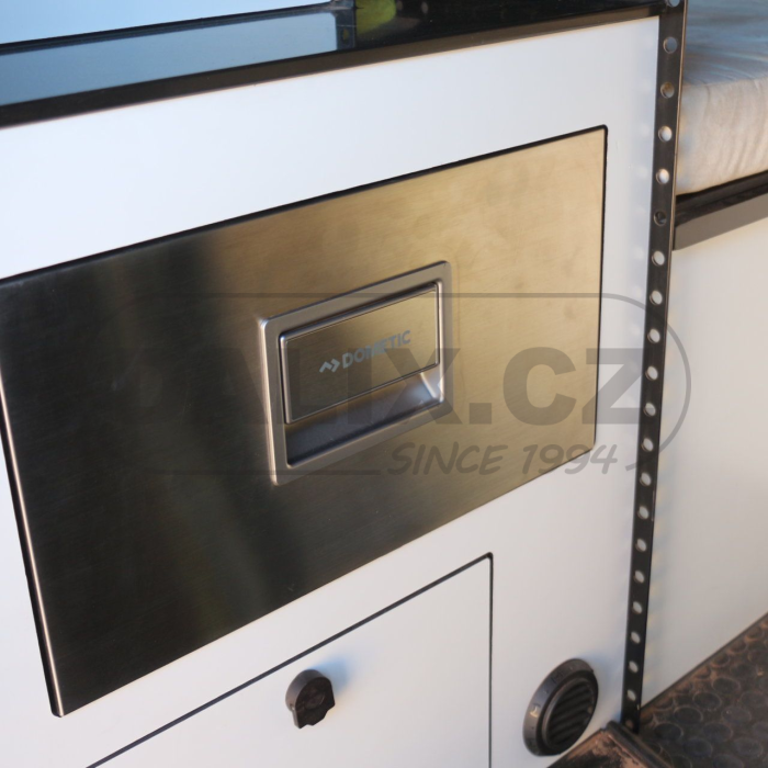 Vestavná výsuvná kompresorová autochladnička / autolednice Dometic CoolMatic CD 20S, 12/24V, nerez