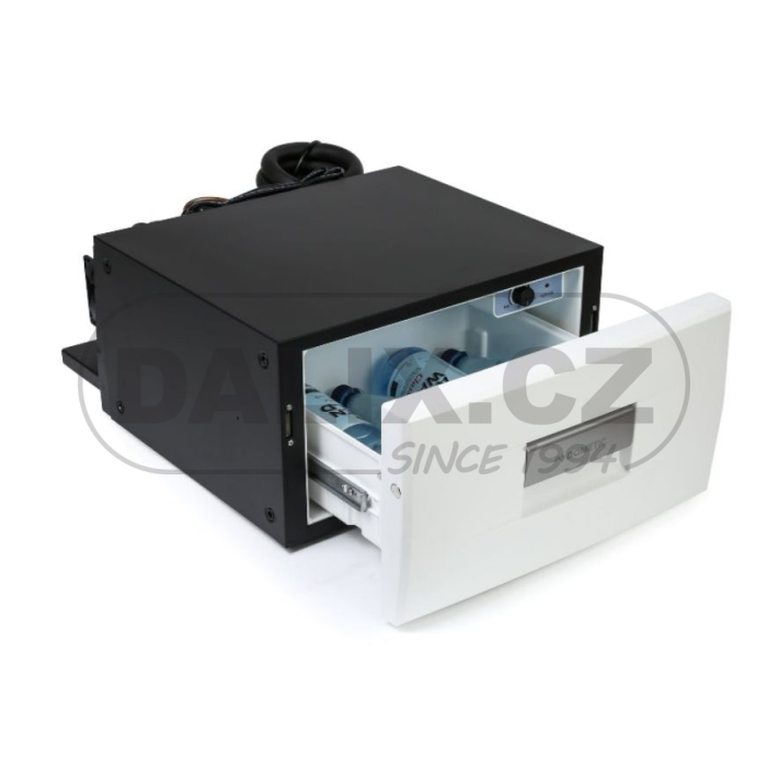 Vestavná výsuvná kompresorová autochladnička / autolednice Dometic CoolMatic CD 20, 12/24V, bílá