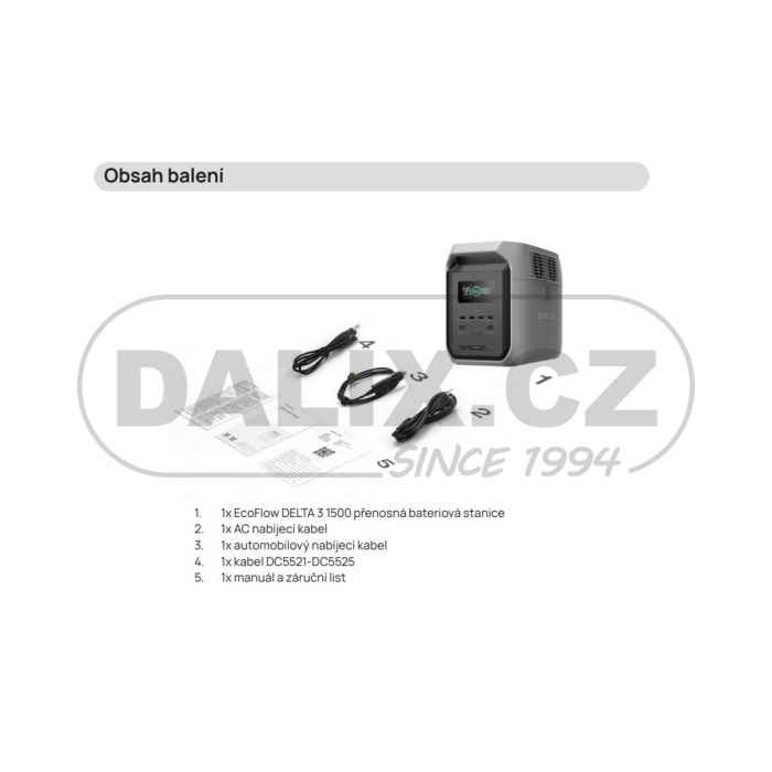 EcoFlow DELTA 3 1500 - bateriová stanice (powerbanka)