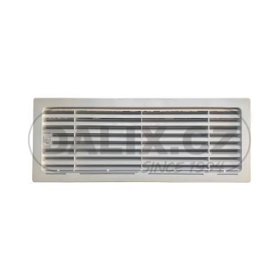 Bílá větrací mřížka Vitrifrigo s aktivním větráním