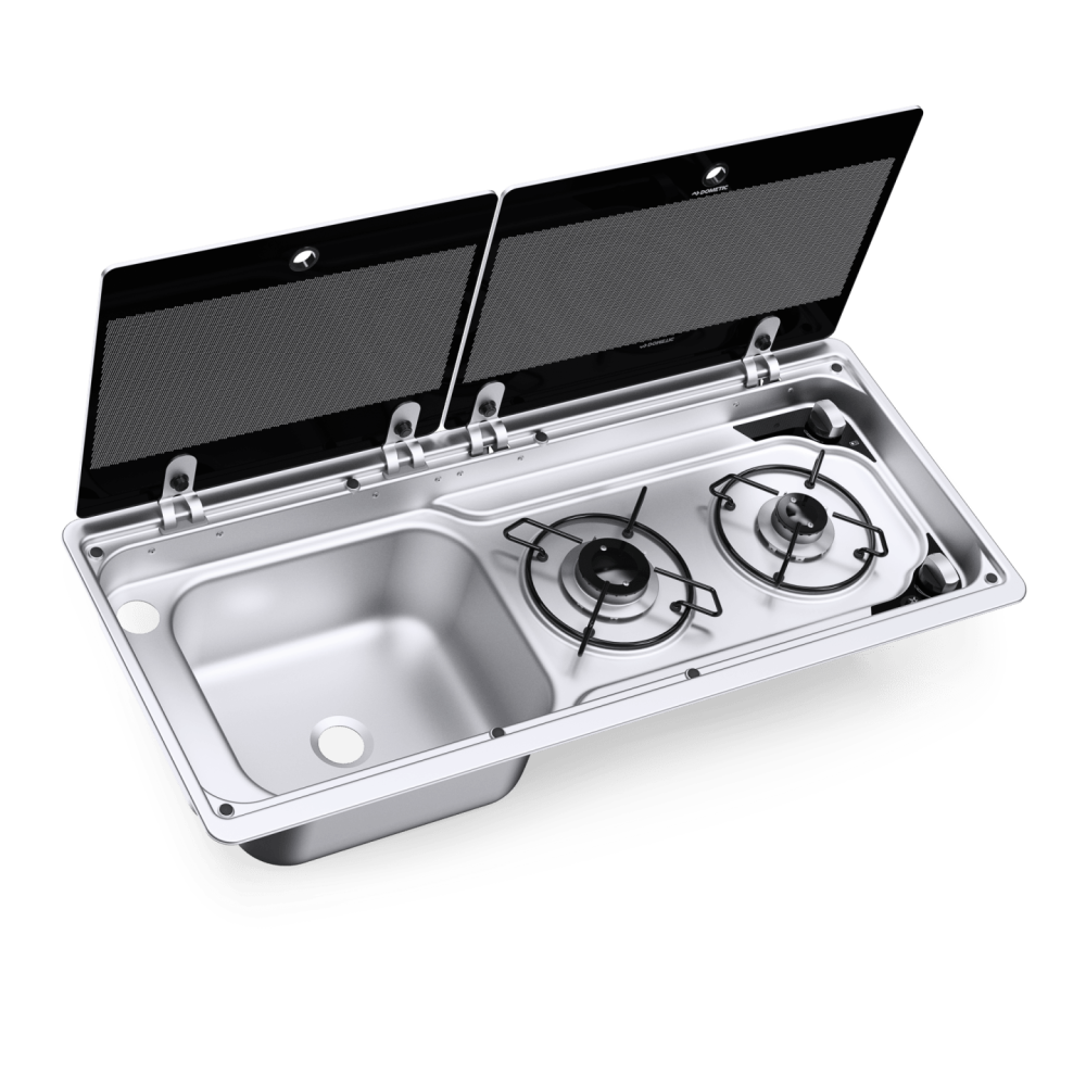 Kombinace dřezu a plynového vařiče